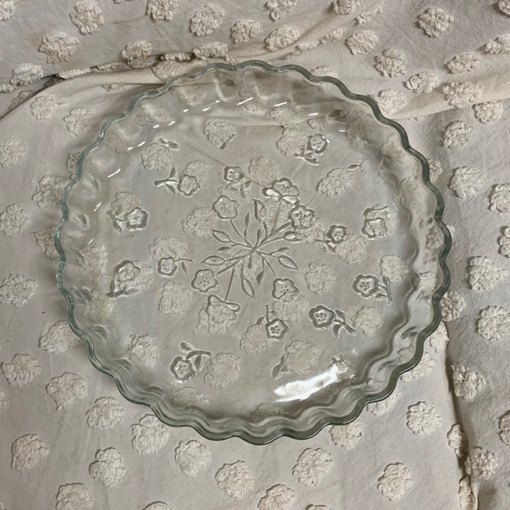 Vintage Glass Tart Pyrex Bakeware